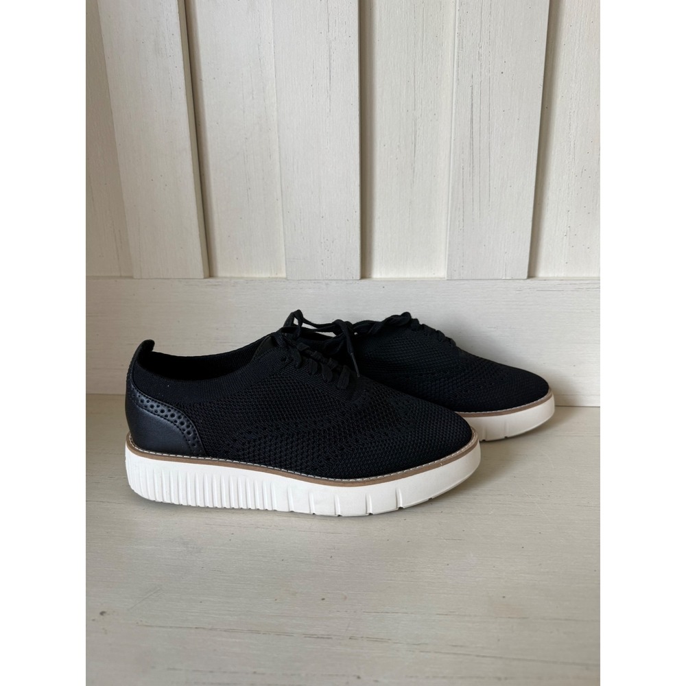 Cole Haan Zerogrand Stitchlite Wingtip Oxford Black W32177 Womens Size 6.5 B
